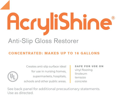 AcryliShine Concentrated UHS Floor Cleaner & Restorer, 1 Gallon