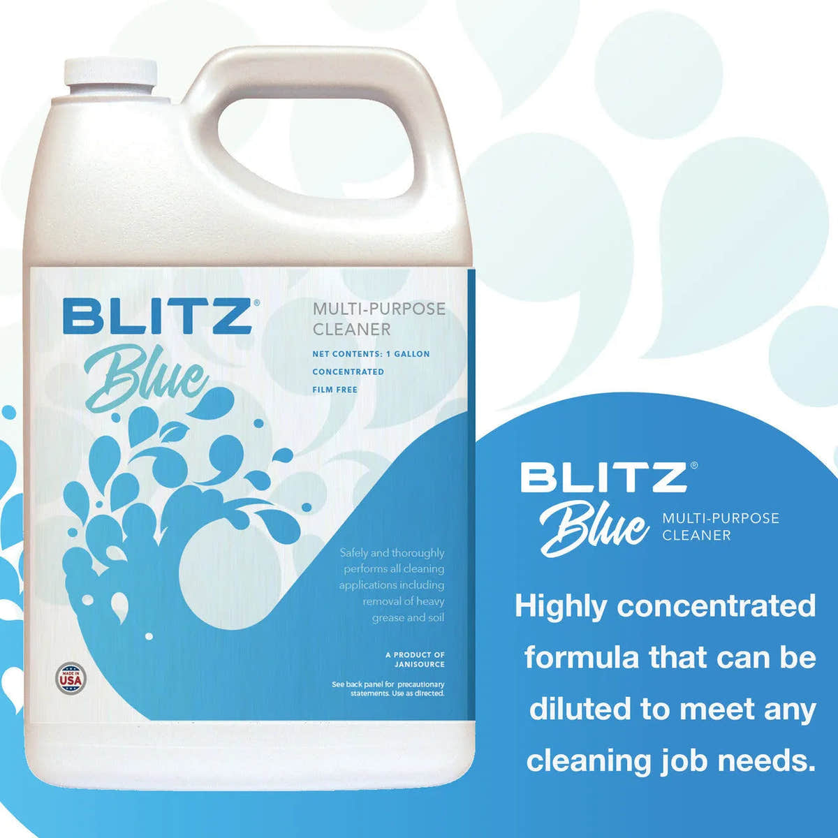 BlitzBlue - All Purpose Cleaner Degreaser 1:128, Gallon