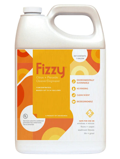 Fizzy Peroxide Citrus Powered Cleaner Degreaser 1:64, 1 Gallon