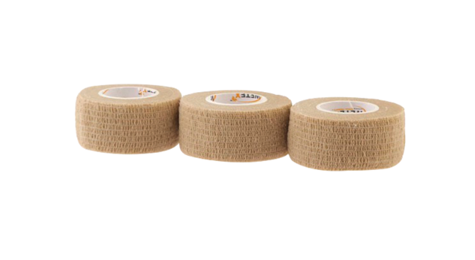 Self-Adhesive Brown Elastic Bandage (1 in x 5 yds) - Small (576pcs)