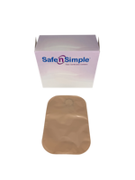 Safe N Simple 8" Closed 2-Piece Pouch Beige with Filter, Flange with Belt Tabs (240 Count)