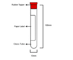 RUBBER RED TOP 10ML (GLASS) SERUM TUBE CLOT ACTIVATOR