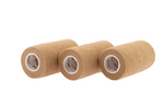 Self-Adhesive Brown Elastic Bandage (4 in x 5 yds) - Large (144pcs)