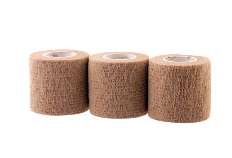 Self-Adhesive Brown Elastic Bandage (2 in x 5 yds) - Medium (288pcs)