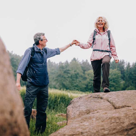 Senior Couple Hiking - Incontinence Supplies