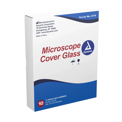 Dynarex Microscope Cover Glass - 10ea/bx, 5bxs/cs (50 Count)