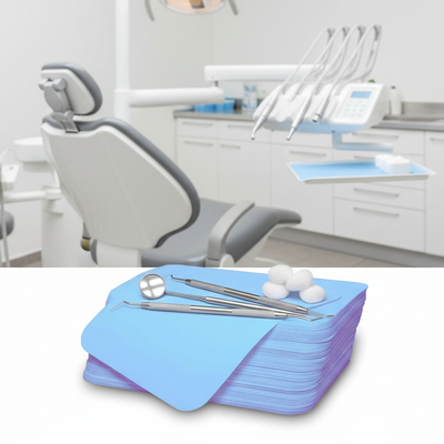 Dental Tray Paper Tray Covers 1,000pcs Pack 8-1/2"x12-1/4" Blue