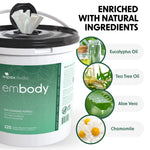Embody® 225ct Eco Body Wipes – Refill Bucket for Wellness Studios