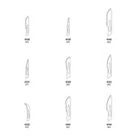 Dynarex Medi-Cut Sterile Blades, 100ea/bx (100 Count)