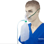 Dynarex Oxygen Masks - High Concentration, 50ea/cs (50 Count)