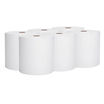 Scott Hardwound Continuous Roll Paper Towels, White, 8" -Case of 6