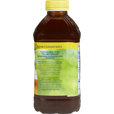 Thick & Easy Clear Honey Consistency Thickened Beverage, Iced Tea, 46 oz. Bottle -Case of 6