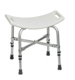 Drive Medical Bariatric Bath Bench with Fixed Handle Aluminum Frame Without Backrest -Each