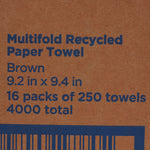 Pacific Blue Basic Paper Towel, 250 per Pack, 16 Packs per Case -Case of 16