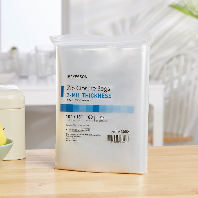McKesson Zip Closure Bag, 10 X 13 Inches -Box of 1