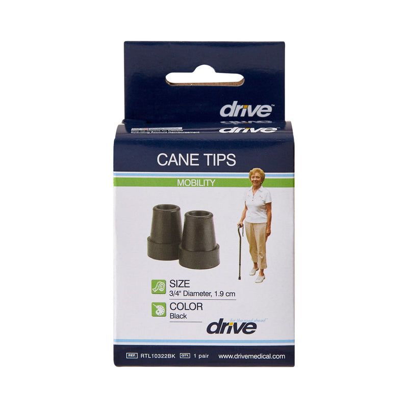 McKesson Cane Tip for Cane with 3/4-Inch Diameter -Case of 10