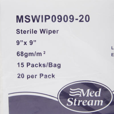 McKesson Cleanroom Wipes, 9 X 9 Inch -Bag of 15