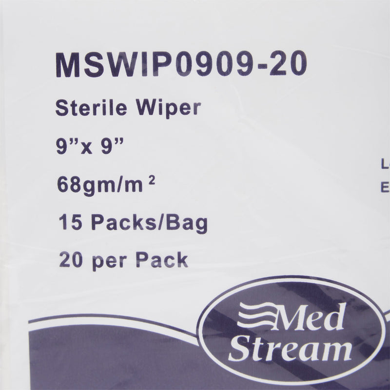 McKesson Cleanroom Wipes, 9 X 9 Inch -Bag of 15