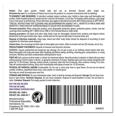 Super Sani-Cloth Surface Disinfectant Wipe, X-Large Individual Packet -Case of 150