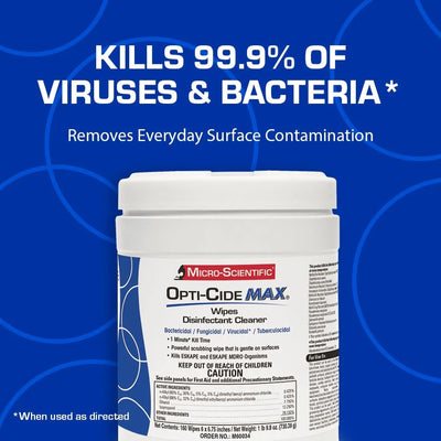 Opti-Cide Max Surface Disinfectant Cleaner Wipes -Carton of 1