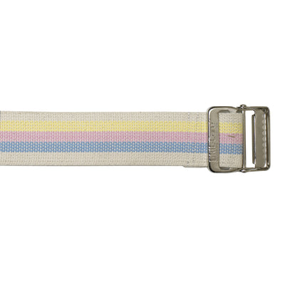 SkiL-Care Heavy-Duty Gait Belt with Metal Buckle, Pastel Stripes, 60 Inch -Each