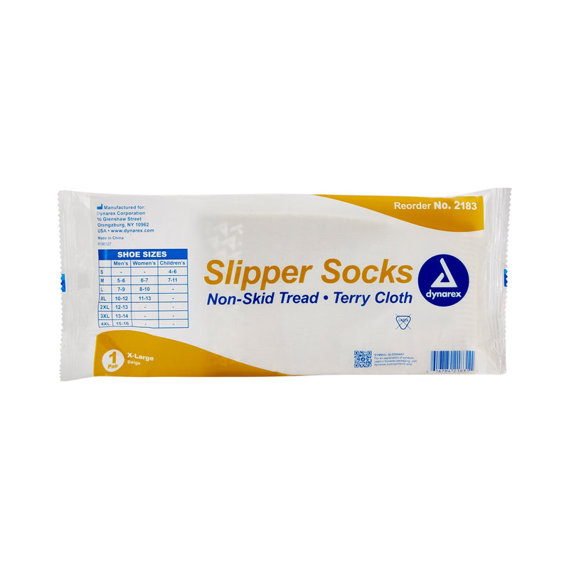 Soft Sole Slipper Socks, X-Large -Case of 48