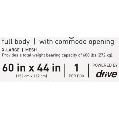 McKesson Mesh Full Body Commode Sling, Extra Large -Case of 12