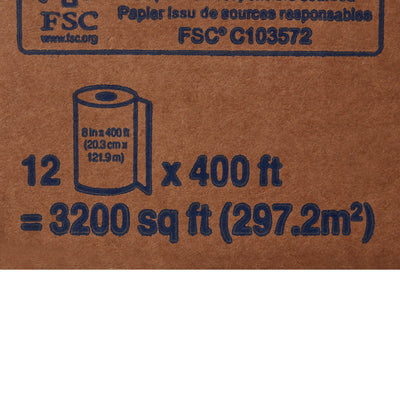 Scott Essential White Paper Towel, 8 Inch x 400 Foot, 12 Rolls per Case -Case of 12