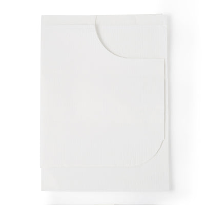 McKesson Deluxe Patient Exam Gown, One Size Fits Most, White -Case of 50