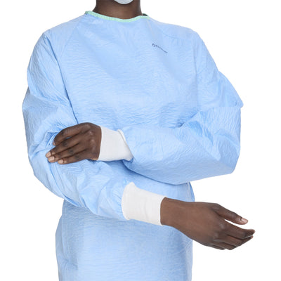 AERO BLUE Surgical Gown with Towel, Large, Blue -Case of 32