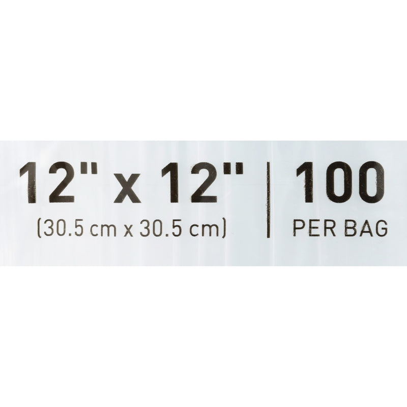 McKesson Zip Closure Bag, 12 x 12 in. -Box of 1