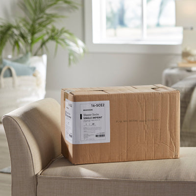 McKesson Slipper Socks, X-Large, Tan -Case of 48