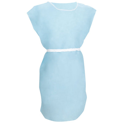 McKesson Patient Exam Gown, 2X-Large, Blue -Case of 25