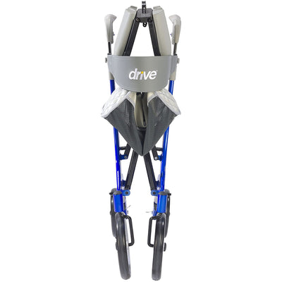drive Nitro DLX 4 Wheel Rollator, Blue -Each