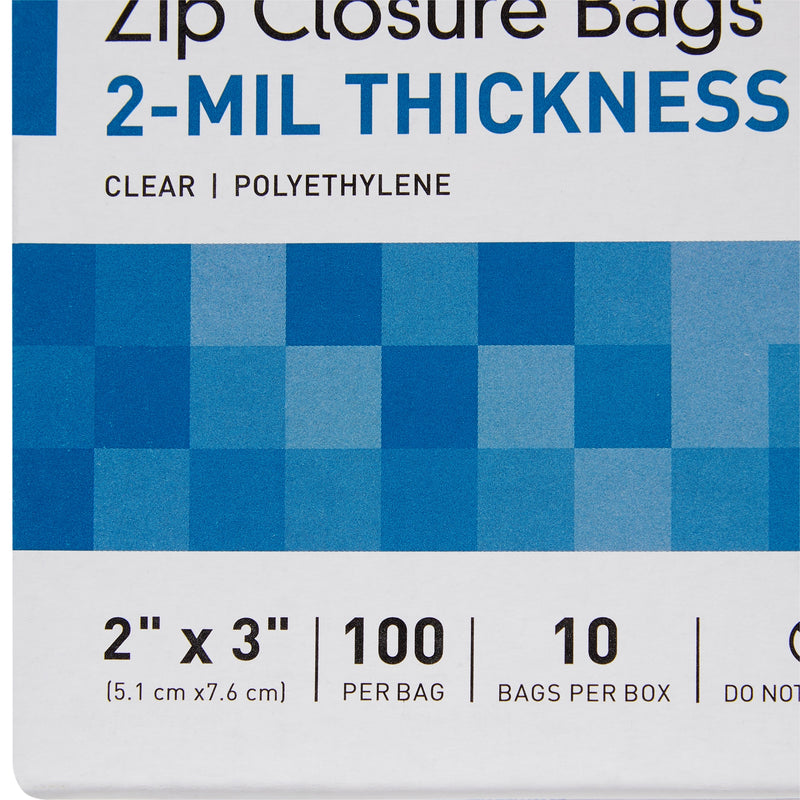 McKesson Zip Closure Bag, 2 x 3 in. -Bag of 1