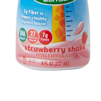 PediaSure Grow & Gain with Fiber Pediatric Oral Supplement, Strawberry, 8 oz. Bottle -Case of 24