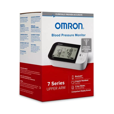 Omron 7 Series Digital Blood Pressure Monitoring Unit for Home Use, Adult Cuff -Each