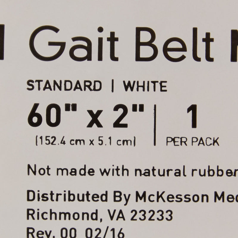 McKesson Gait Belt, 60 Inch, White -Case of 48