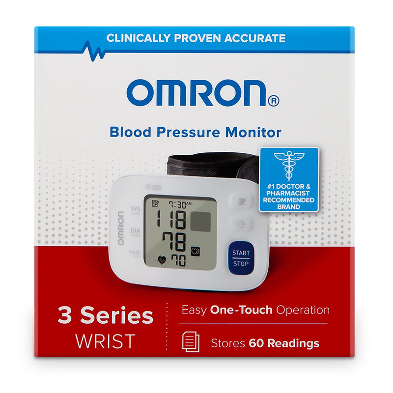Omron 3 Series Digital Blood Pressure Wrist Unit -Each
