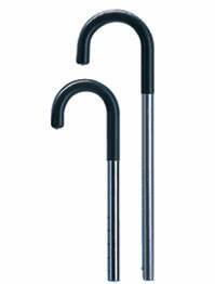 Carex Adjustable Aluminum Round Cane, 29 - 38 in., Adjustable, Silver -Case of 6