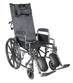 drive Silver Sport Reclining Wheelchair, 16-Inch Seat Width -Each