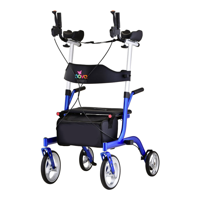 Phoenix Rise Up 4 Wheel Rollator, Blue -Each