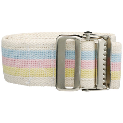 McKesson Gait Belt Heavy Duty, 60 Inch, Pastel Stripe -Case of 48
