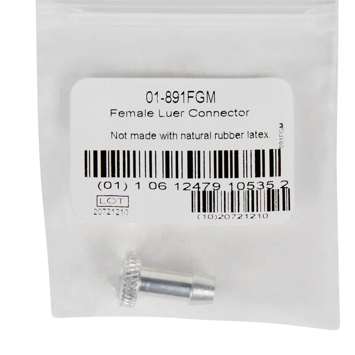 McKesson LUMEON Female Performance Plus Blood Pressure Unit Tube Luer Connector -Each