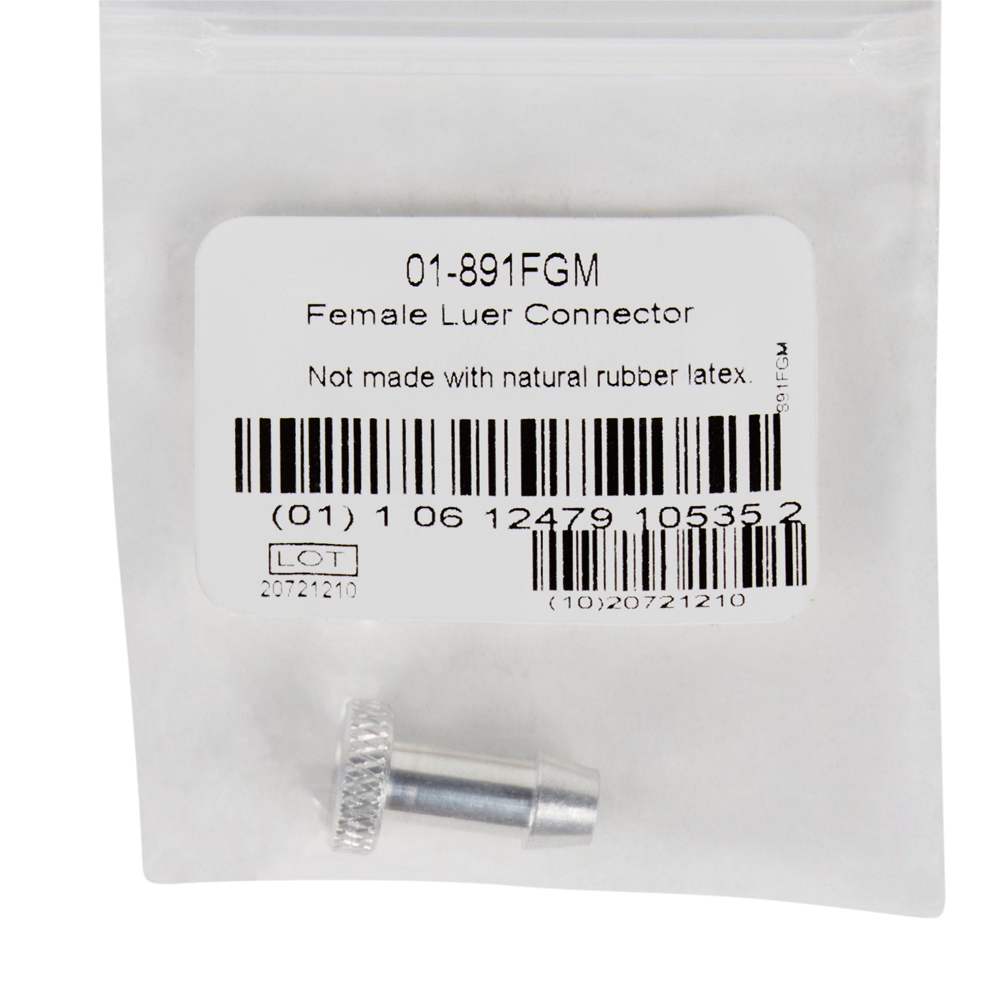 McKesson LUMEON Female Performance Plus Blood Pressure Unit Tube Luer Connector -Each