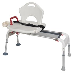 drive Aluminum Bath Transfer Bench, 21 – 25 Inch Seat Height -Each