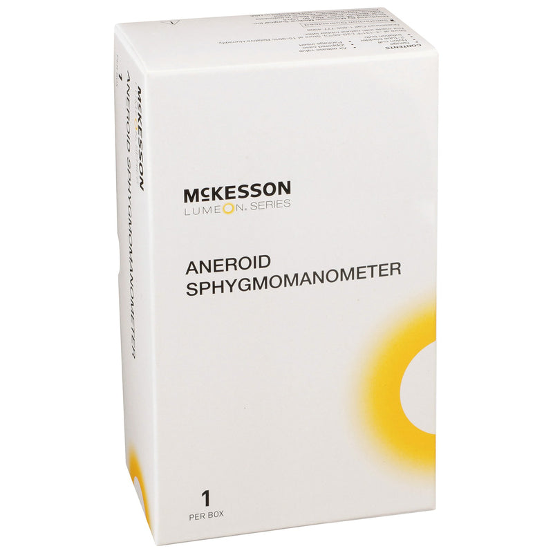 McKesson LUMEON Deluxe Aneroid Sphygmomanometer, Burgundy, Adult, Arm -Case of 20