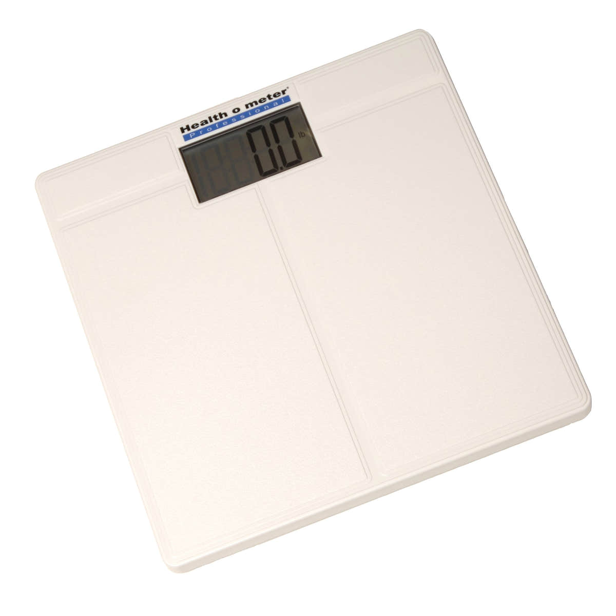 Health O Meter Digital LCD Display Floor Scale 397lbs Capacity, White -Case of 4