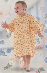 All Stars Patient Exam Gown, Small, Kid Design (G-Raffe Yellow) -Each