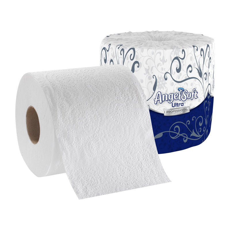 Angel Soft Ultra Professional Series Toilet Paper, 2-Ply, White, 400 Sheets per Roll -Case of 60